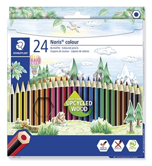 Staedtler Creioane colorate Noris Lemn reciclat (24)